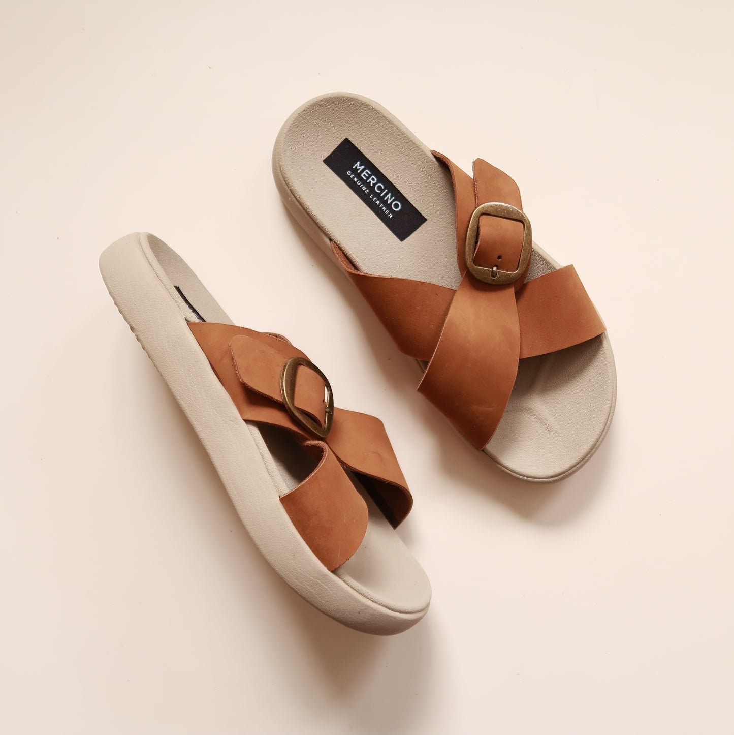 Demi in Fudge (on beige sole)