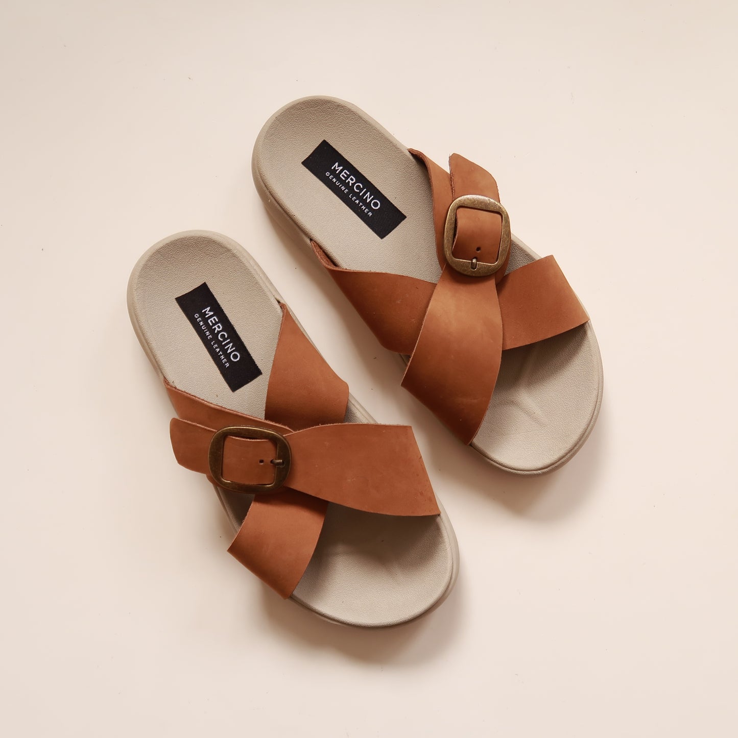Demi in Fudge (on beige sole)