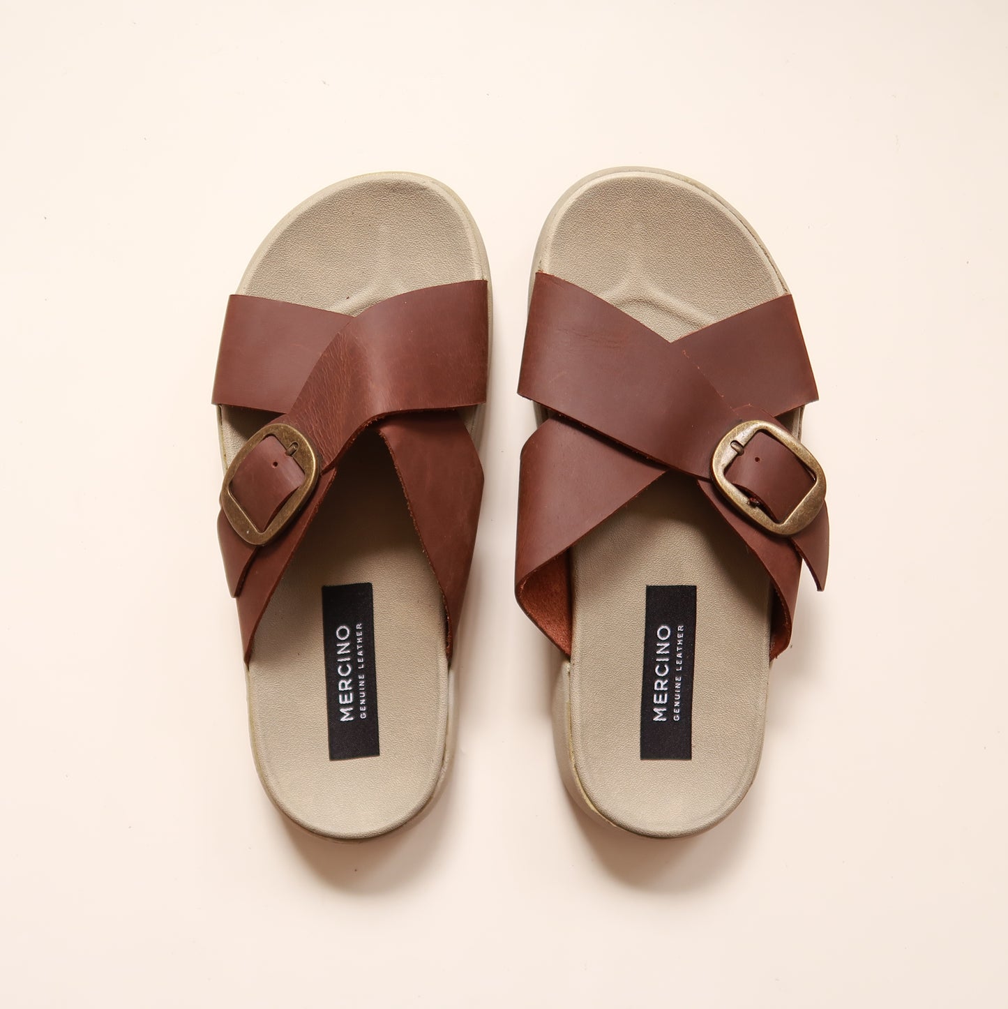 Demi in Vintage Brown (on beige sole)