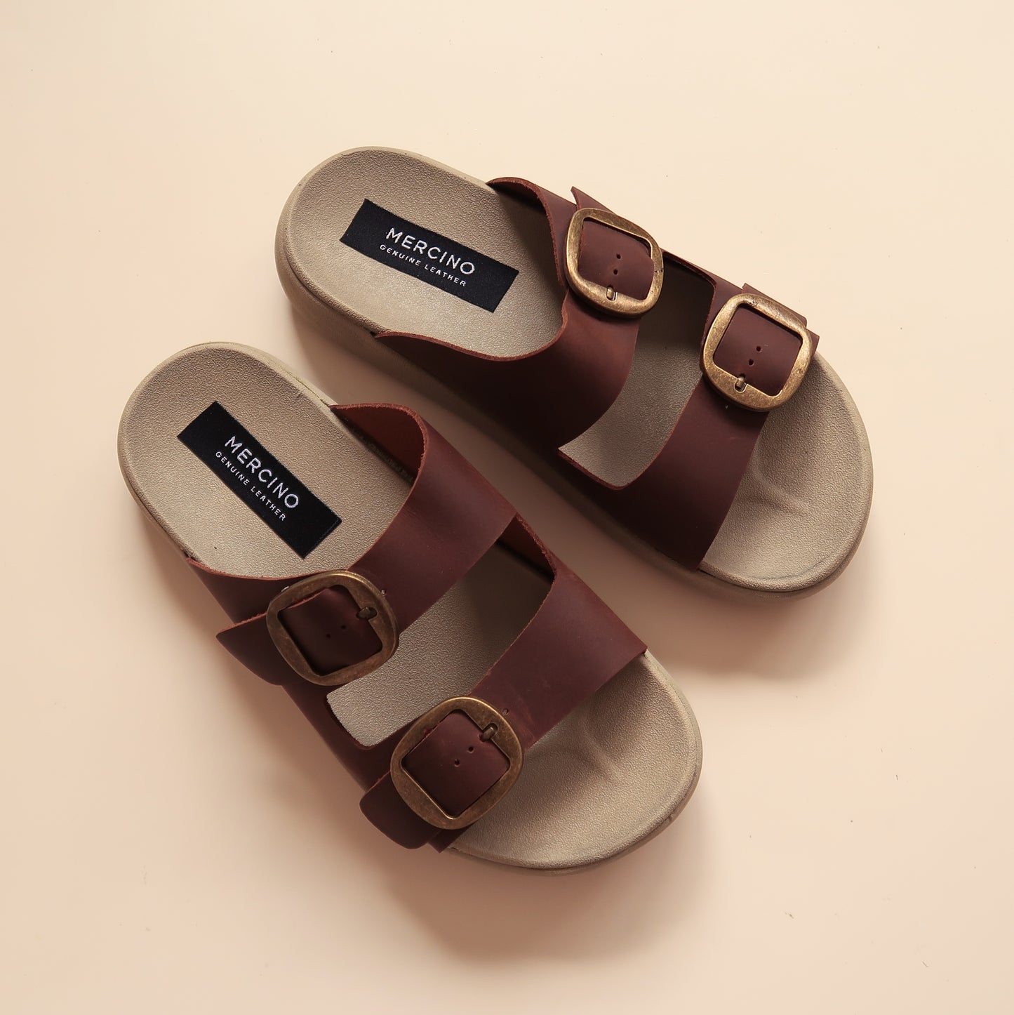 Leslie in Vintage Brown (on beige sole)