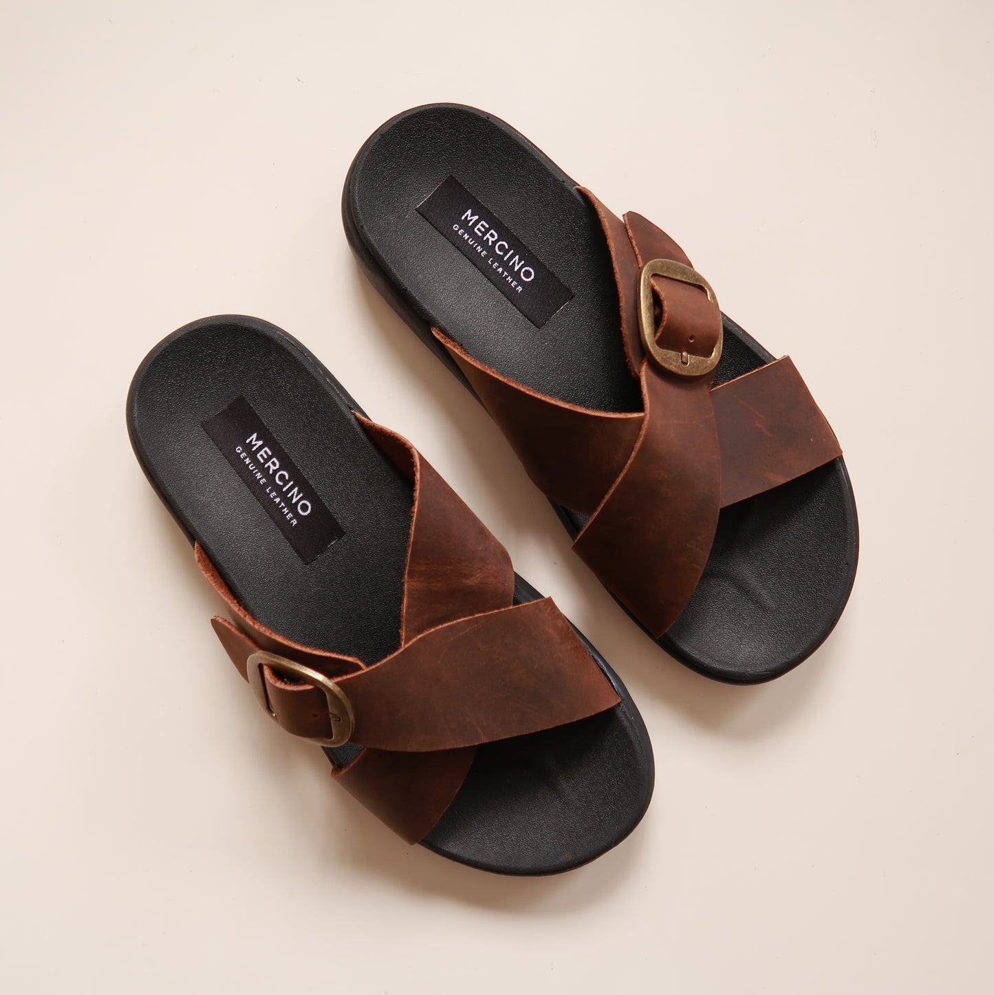 Demi in Vintage Brown (on black sole)