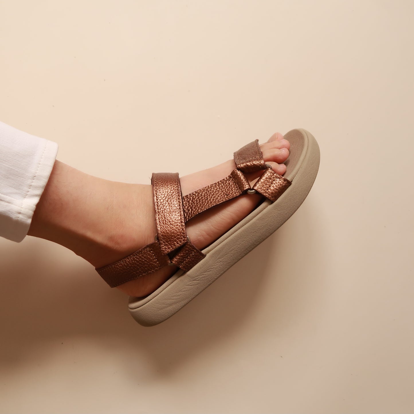 Zoe in Pewter (on beige sole)