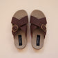 Demi in Vintage Brown (on beige sole)