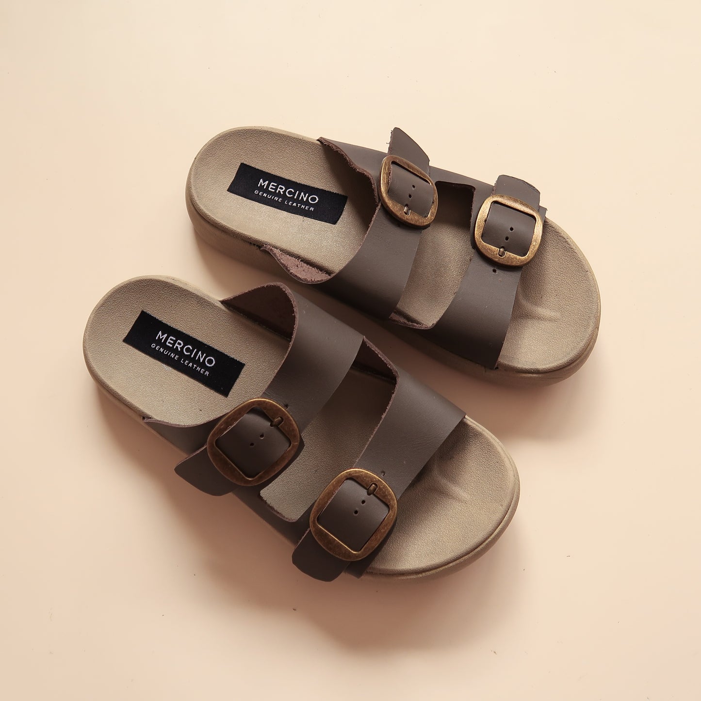 Leslie in Stone Gray (on beige sole)