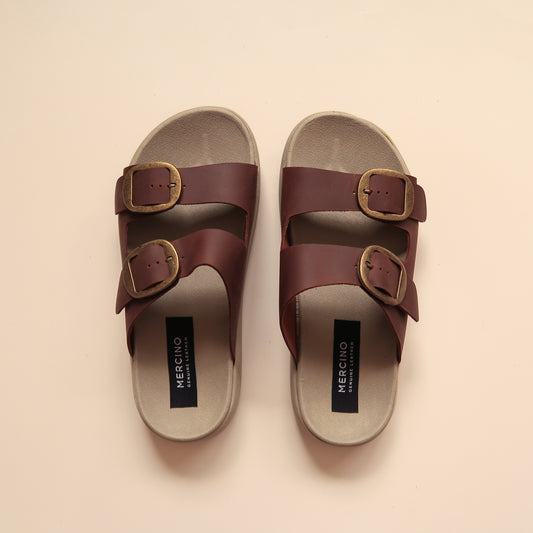 Leslie in Vintage Brown (on beige sole)