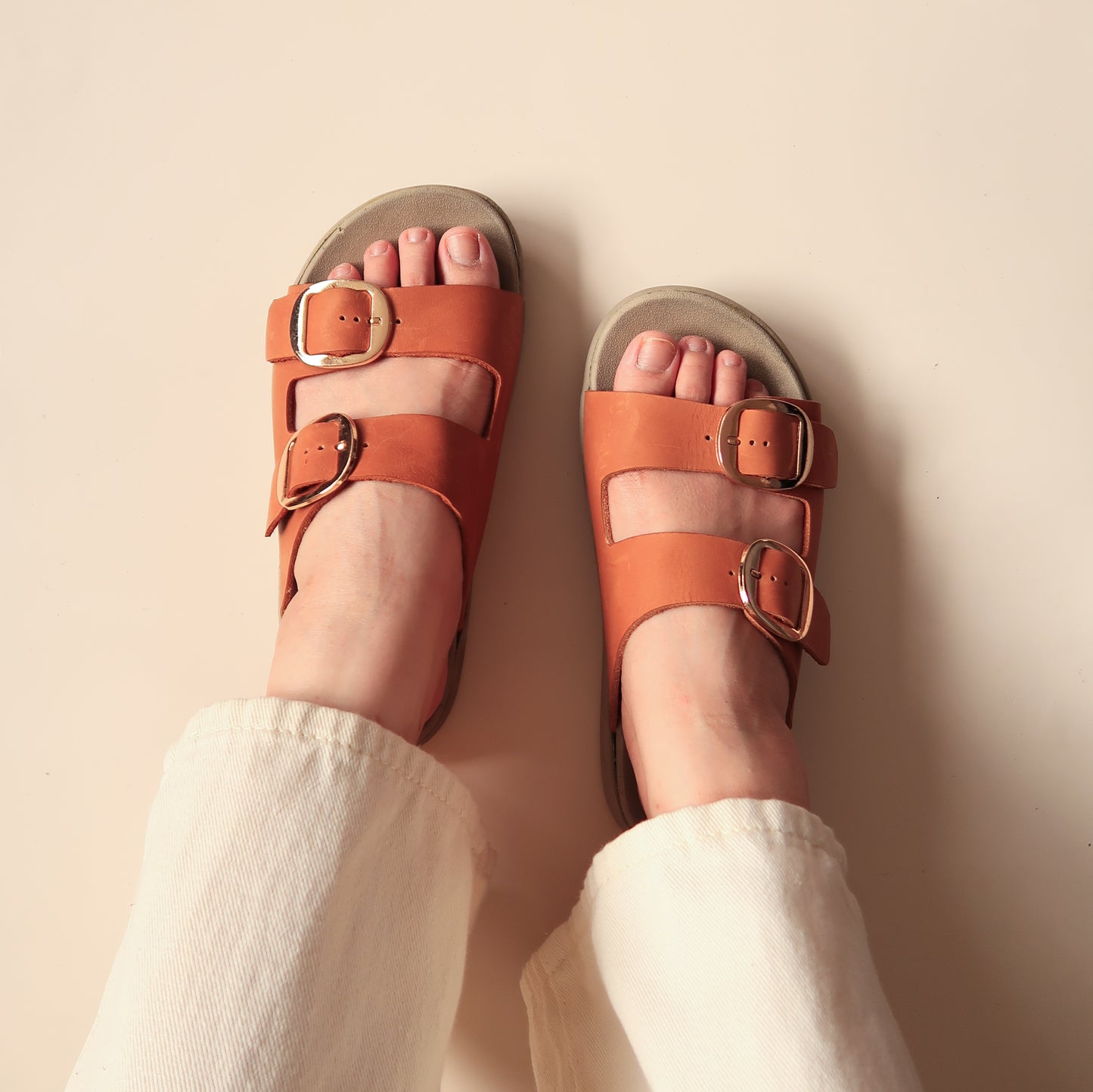 Leslie in Vintage Tan (on beige sole)