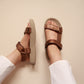Zoe in Pewter (on beige sole)