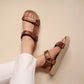 Zoe in Pewter (on beige sole)