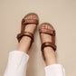 Zoe in Pewter (on beige sole)