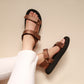 Zoe in Pewter (on black sole)